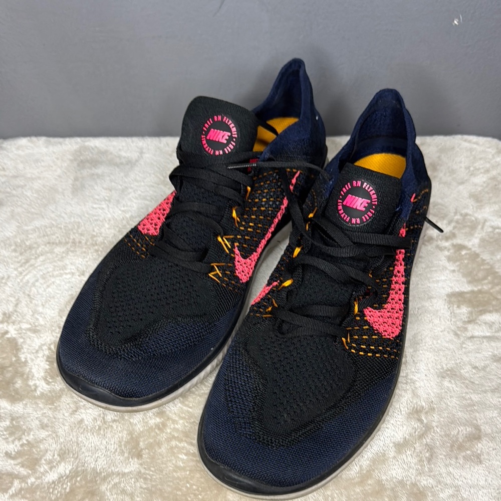 Nike Black and Pink Running Shoes